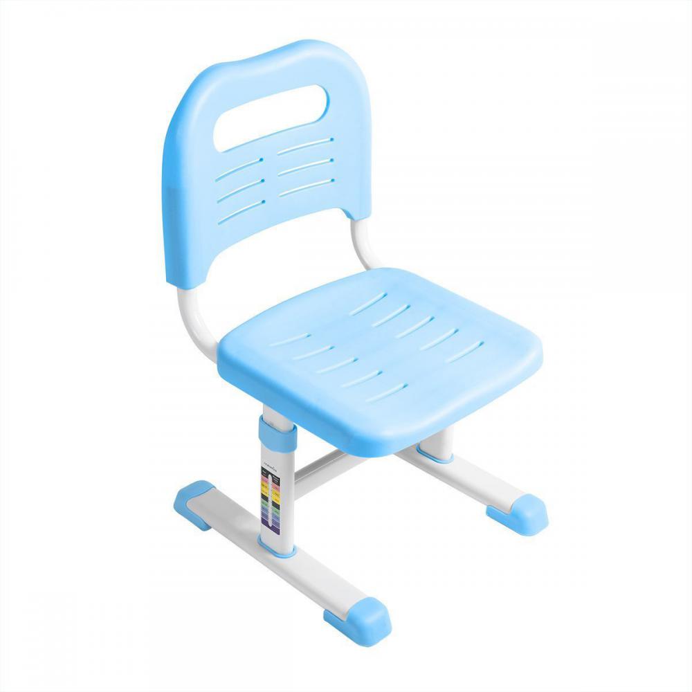 Парта Anatomica Avgusta + стул + выдвижной ящик + подставка (белый/голубой)