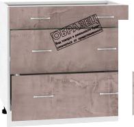 Шкаф напольный Кортекс-мебель Корнелия Лира НШ80р3ш без столешницы (дуб сонома)