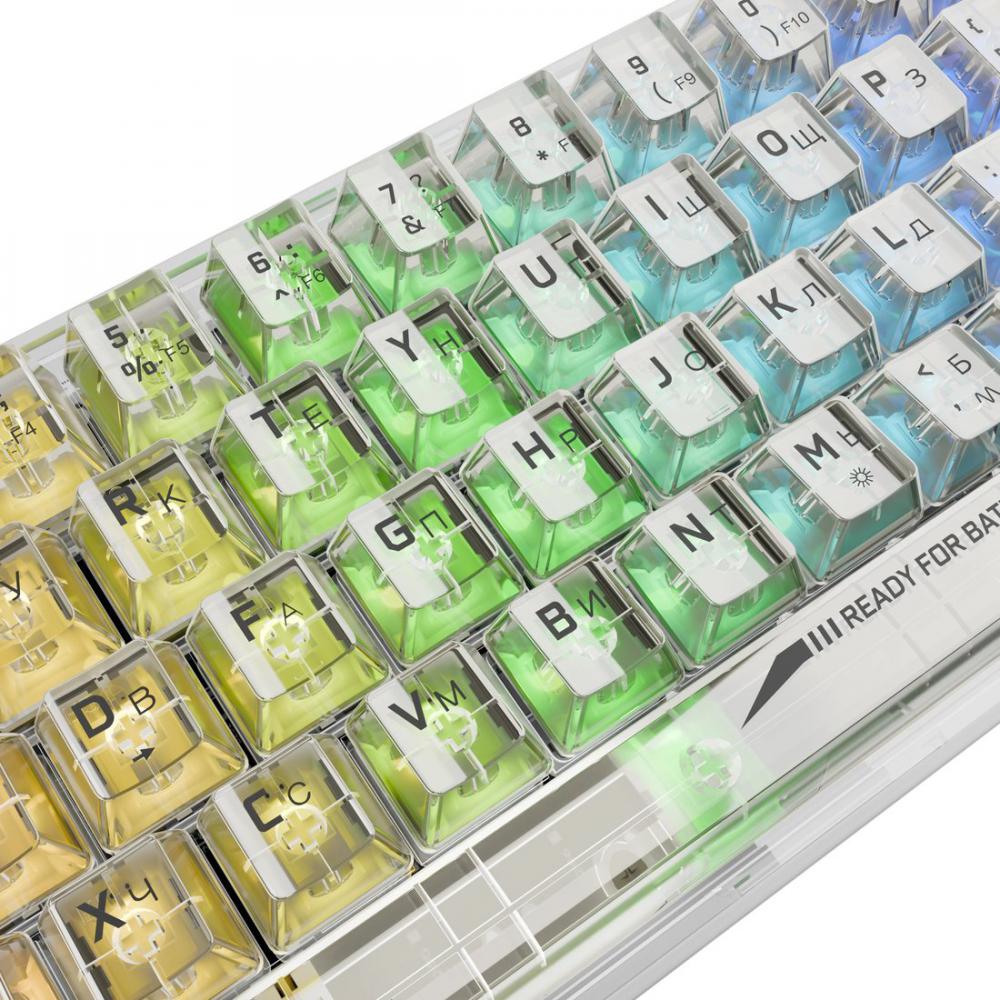 Клавиатура Redragon Fizz (прозрачный/белый)