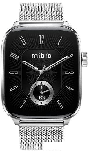 Умные часы Mibro Fit (серебристый, со стальным ремешком)
