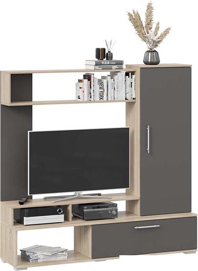 Стенка Трия Сиена (дуб сонома/графит серый)