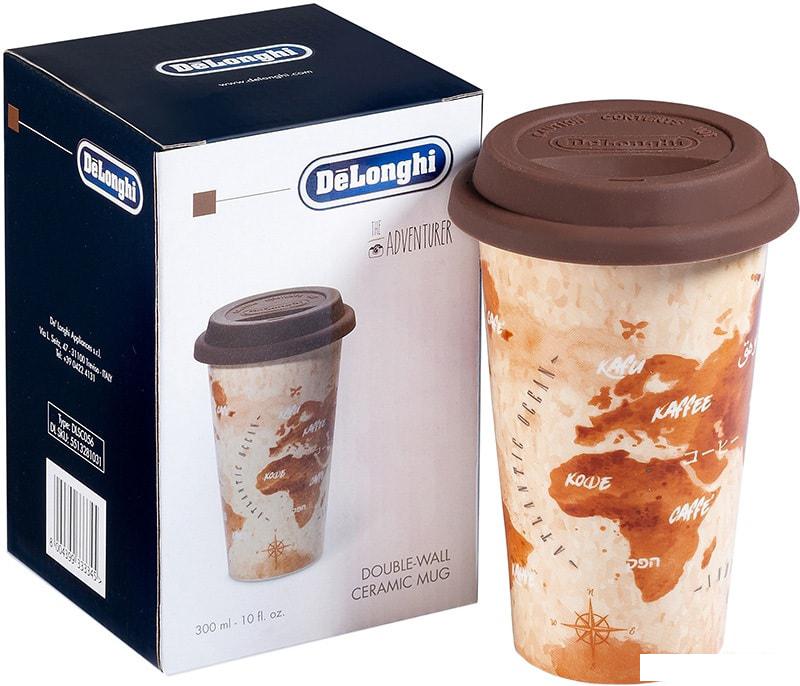 Многоразовый стакан DeLonghi DLSC056 0.3л (бежевый/коричневый)