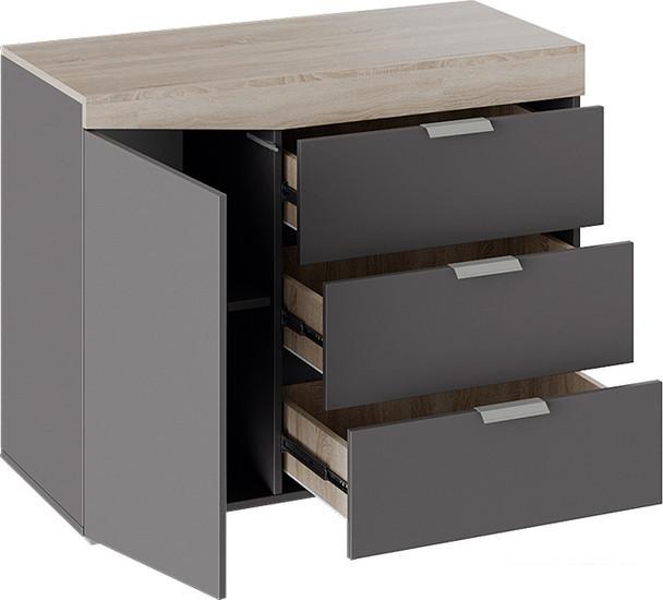 Комоды, тумбы Трия Тип 1 (дуб сонома/графит серый)