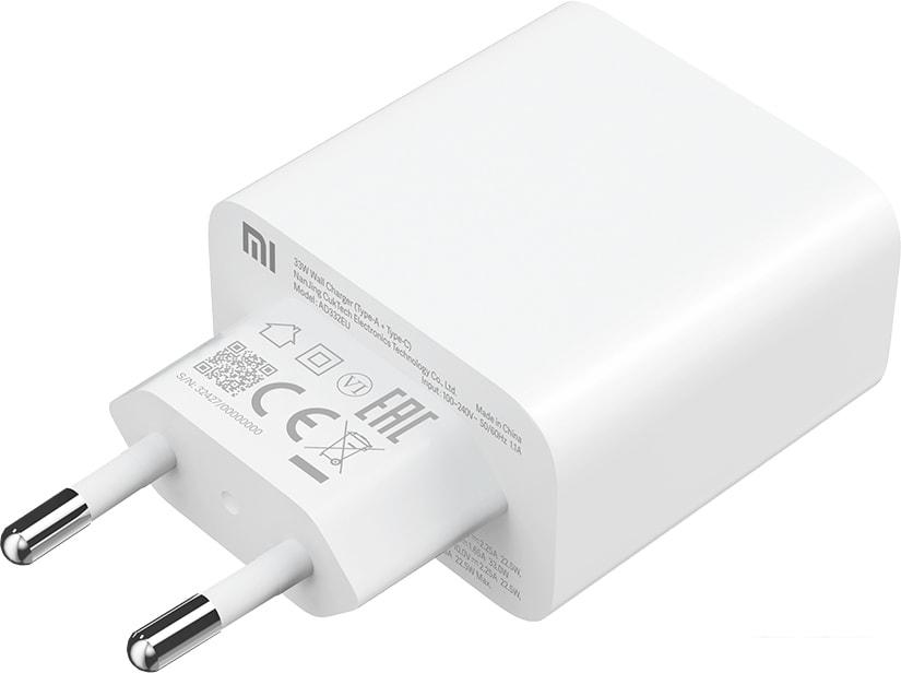 Сетевое зарядное Xiaomi Mi 33W Wall Charger AD332EU (международная версия) Сетевое зарядное Xiaomi Mi 33W Wall Charger AD332EU (международная версия)
