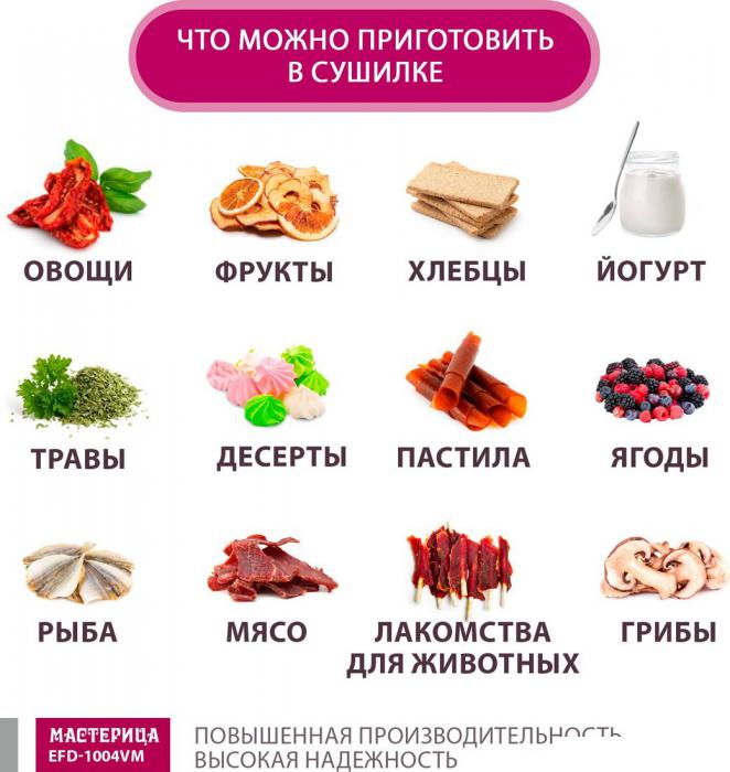 Сушилки для овощей и фруктов Мастерица EFD-1004VM
