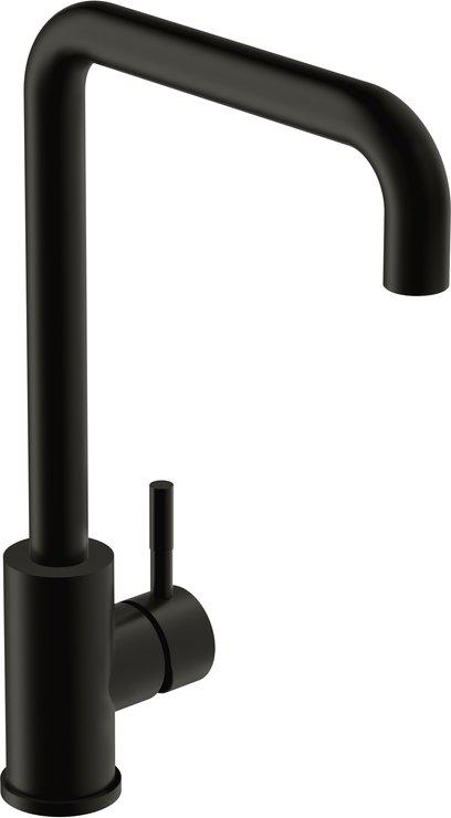 Смесители Cersanit Como однорычажный с п-образным изливом 68246 (черный)