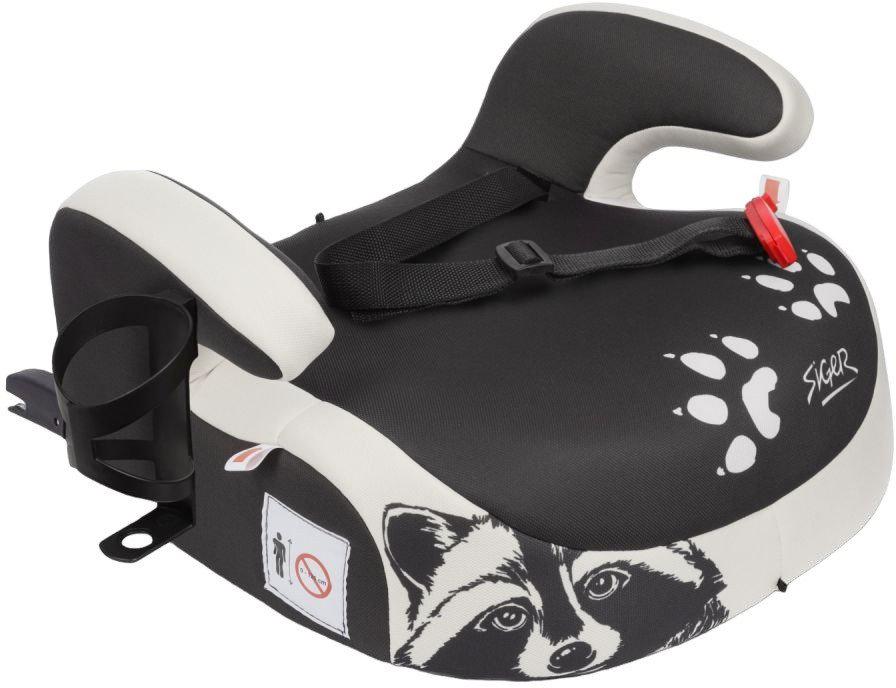 Детское сиденье Siger Fix Lux KRES3996 (енот серый/бежевый)
