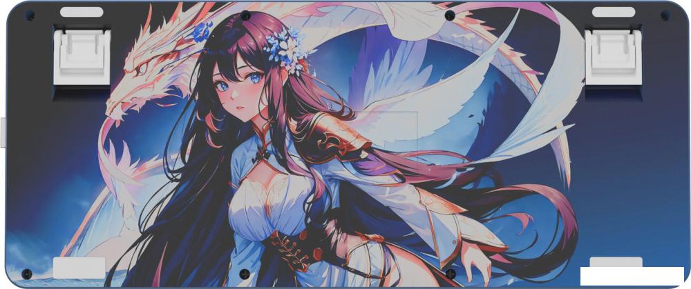 Клавиатура Redragon Flekact Pro (белый/сиреневый/синий)