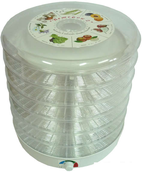 Сушилка для овощей и фруктов Спектр-Прибор Ветерок-2 ЭСОФ-0,6/220 (6 поддонов, прозрачный, пастила)