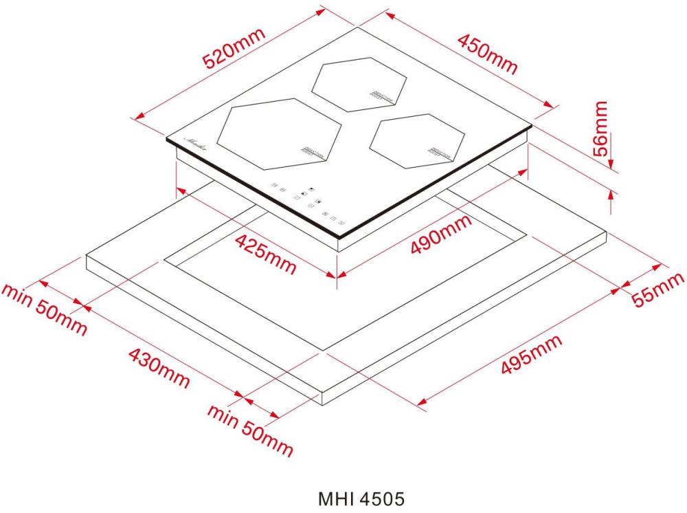 Варочная панель Monsher MHI 4505
