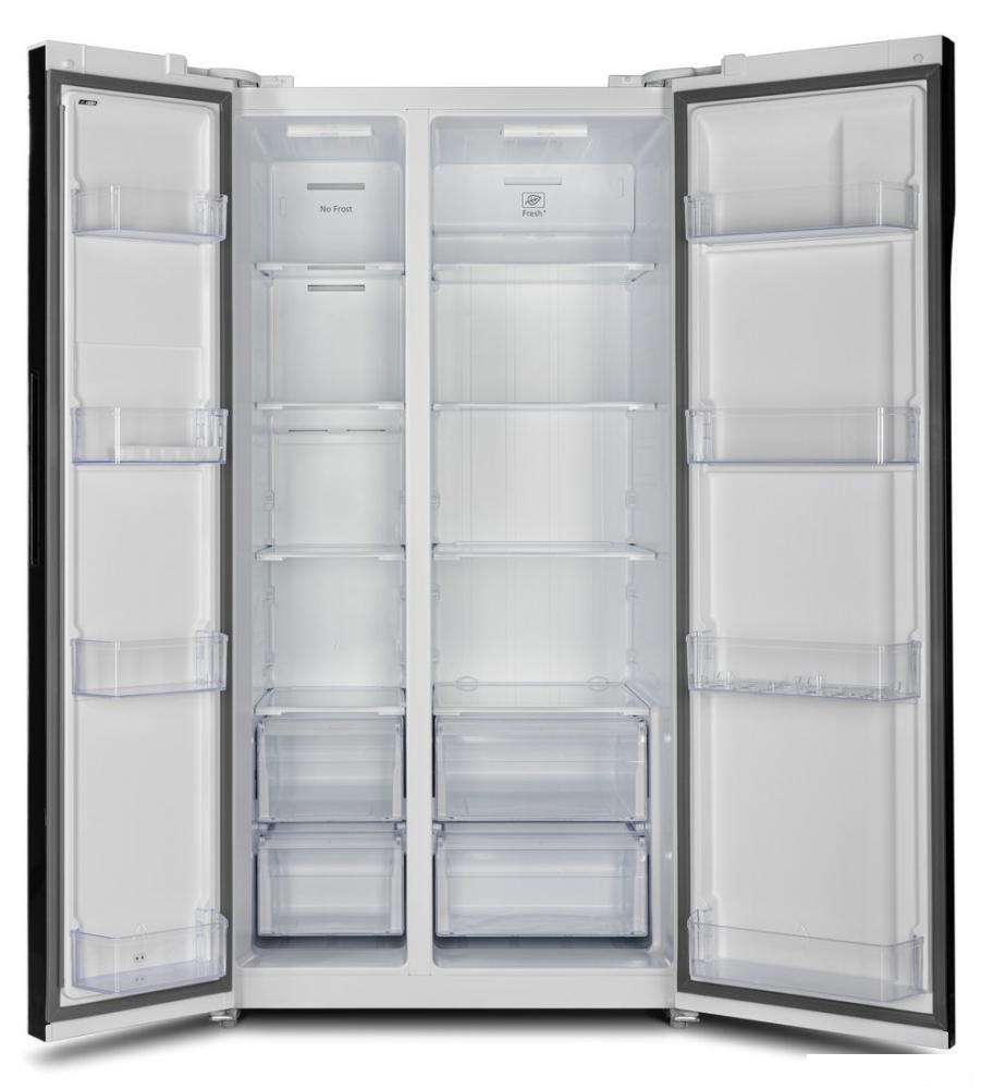 Холодильник side by side Hyundai CS6503FV (белое стекло)