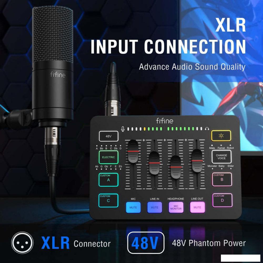 Микшерный пульт FIFINE SC3 (черный)