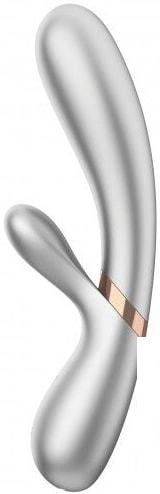 Вибраторы, секс-игрушки и БДСМ-атрибутика Satisfyer Hot Lover с функцией нагрева (серебристый)