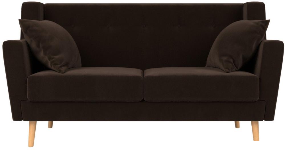 Диваны Лига диванов Брайтон 281 2-х местная 108926 (микровельвет, коричневый)