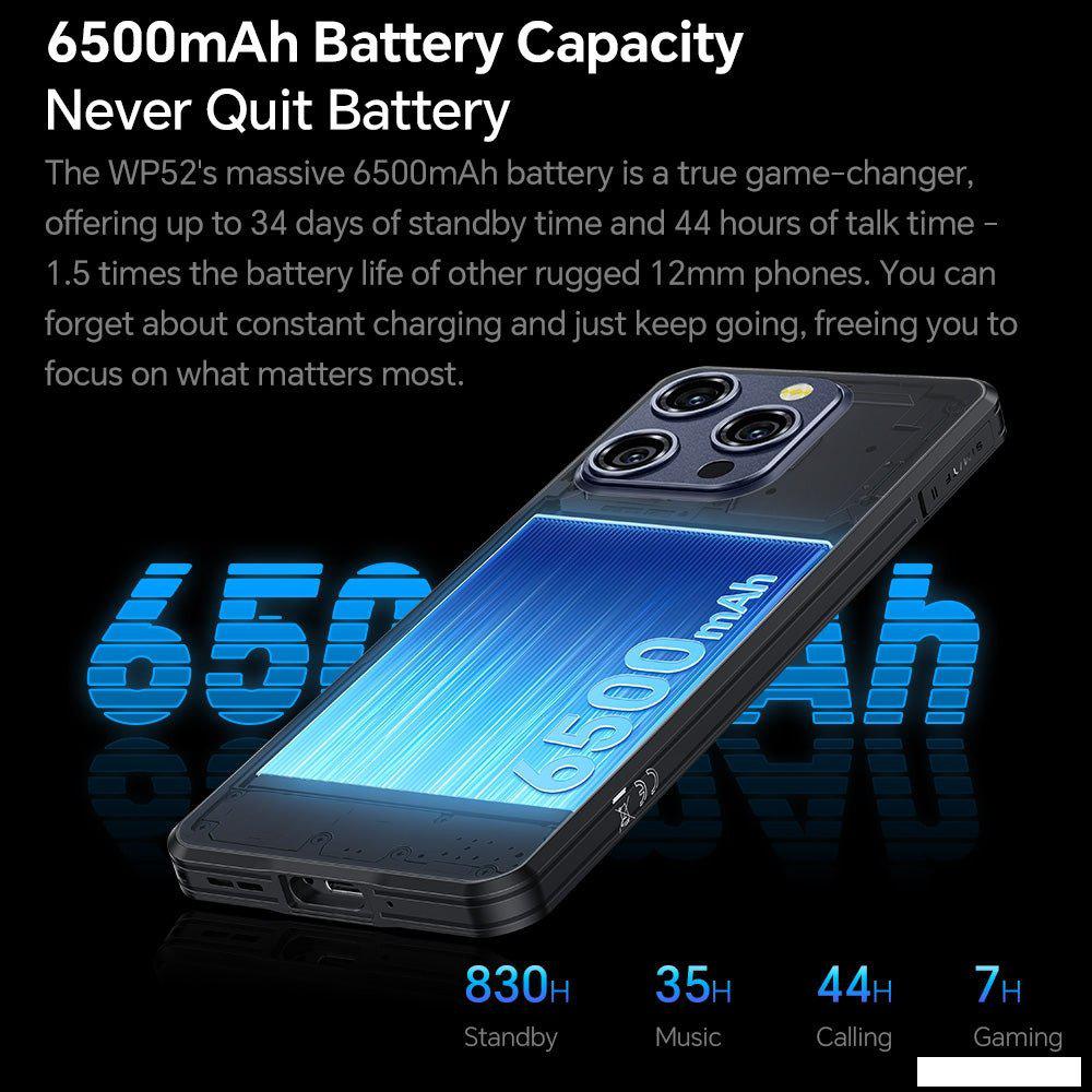 Мобильные телефоны Oukitel WP52 4GB/256GB (черный)