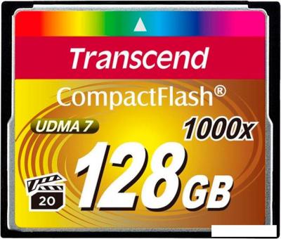 Карта памяти Transcend 1000x CompactFlash Ultimate 128GB (TS128GCF1000)