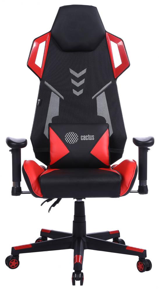 Игровое (геймерское) кресло CACTUS CS-CHR-090BLR (черный/красный)