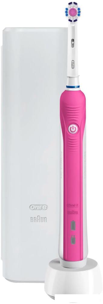 Электрические зубные щетки и ирригаторы Oral-B Pro 1 750 3D White D16.513.1UX (розовый)