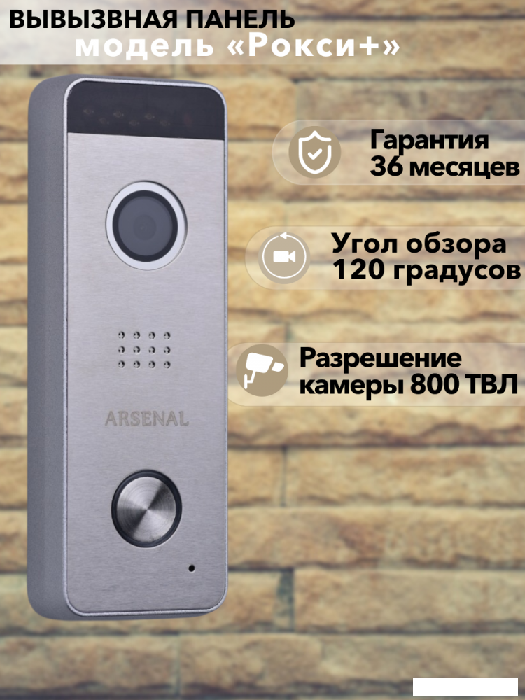 Вызывная панель Arsenal Рокси + (серебристый)