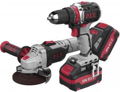 P.I.T. P0001-02 (шуруповерт, болгарка, 2 АКБ, кейс)