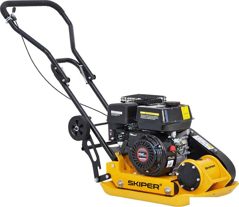 Виброплита Skiper C90L-WM Loncin LC200F (колеса, мат)