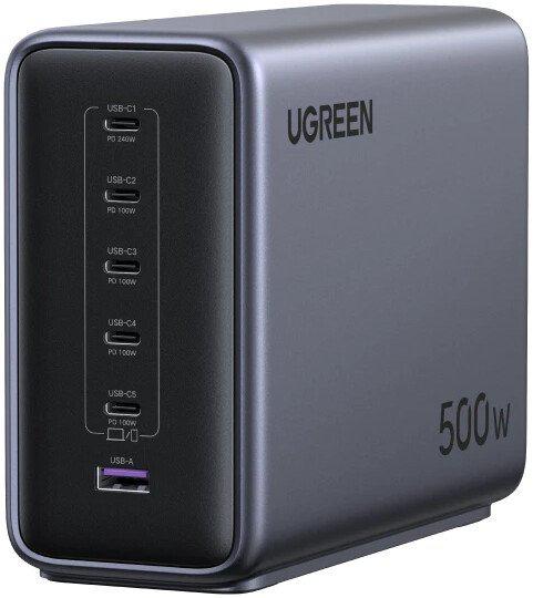 Сетевое зарядное Ugreen Nexode 500W X759 55550B