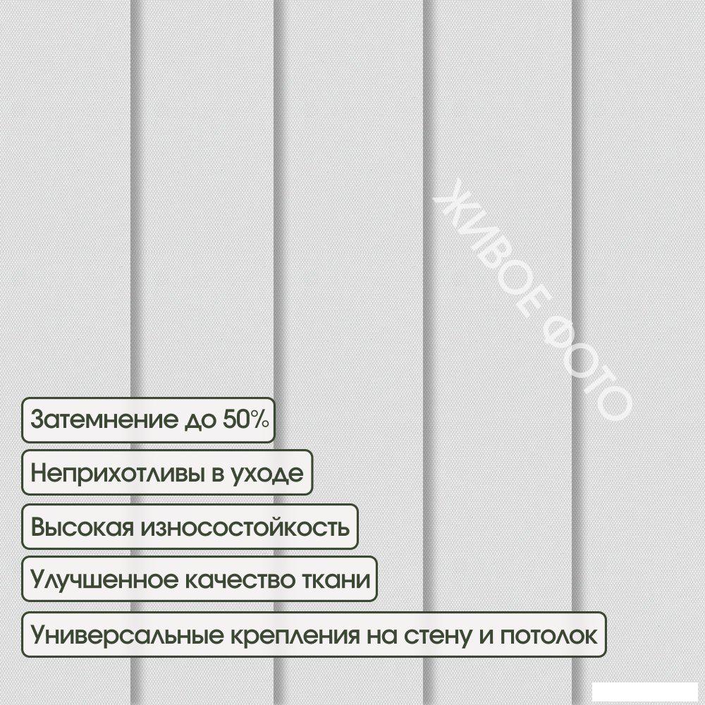 Рулонные шторы, жалюзи АС МАРТ Плейн блэкаут 2501 180x180 (белый)
