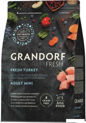 Сухой корм для собак Grandorf Adult Mini Breeds Fresh Turkey&amp;Sweet Potato 1 кг