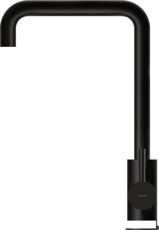 Смесители Cersanit Como однорычажный с п-образным изливом 68246 (черный)