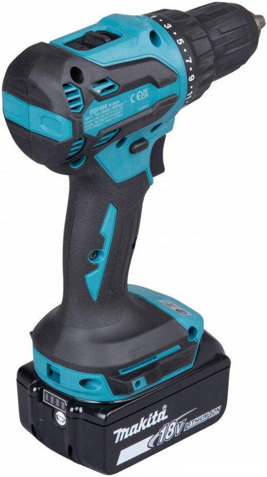 Шуруповерты, гайковерты, электроотвертки Makita DHP490SFJ (с 2-мя АКБ, кейс)