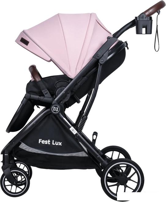 Коляска прогулочная «книга» Farfello Fest Lux FL-2 (розовый)