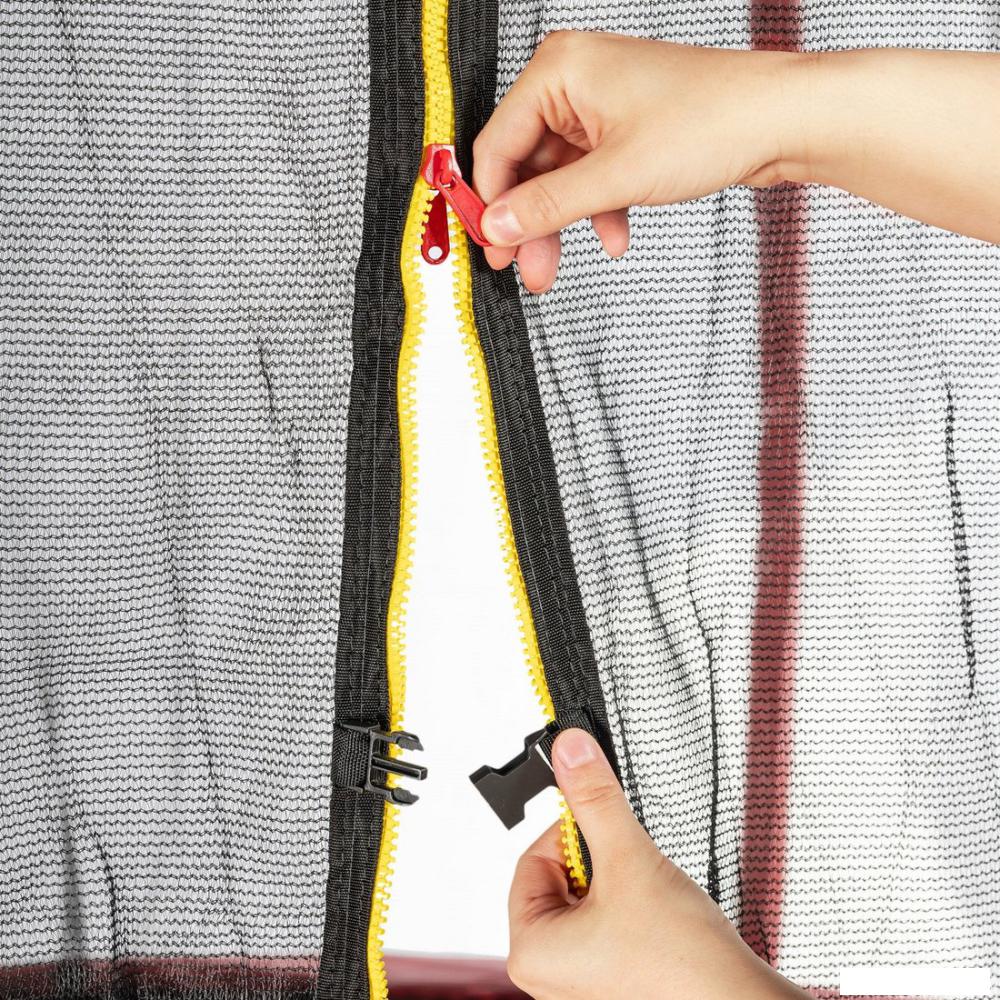 Батуты Sundays Favorite Premium 8FT (красный, с сеткой, с лестницей)