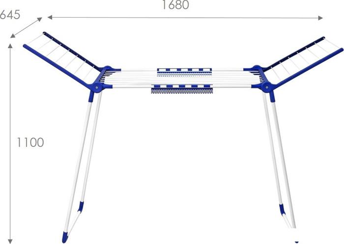 Сушилка для белья Violet Люкс 302406 (24 м, белый)