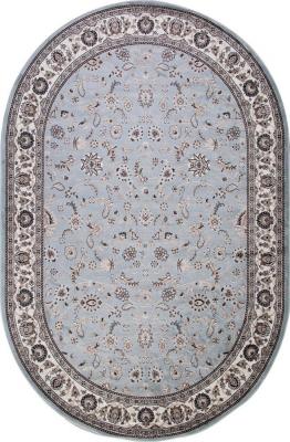 Ковры и ковровые дорожки Merinos Valencia Deluxe d251-OVAL-L.BLUE-BROWN (1.5х3)