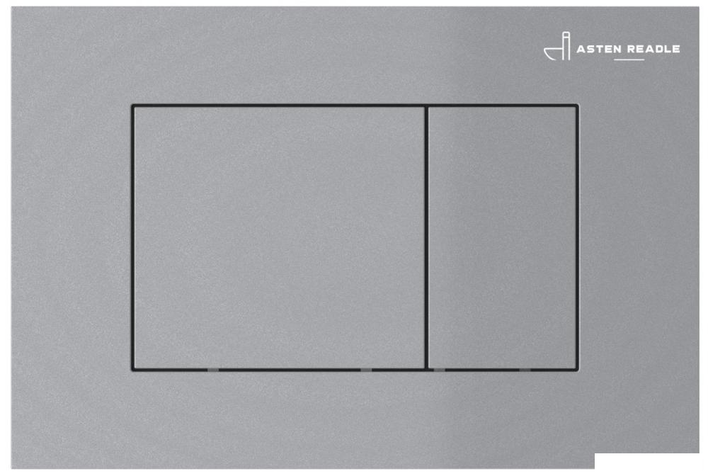 Инсталляция для унитаза Asten Readle Zentralmodul AR0501-0601M c кнопкой сатин (хром матовый)
