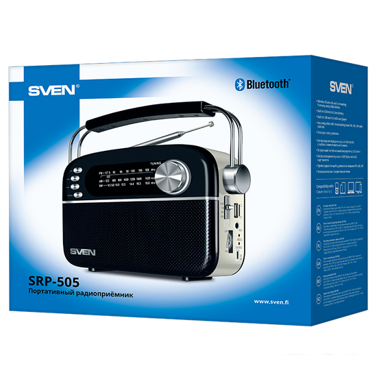 Радиоприемник SVEN SRP-505 (черный)