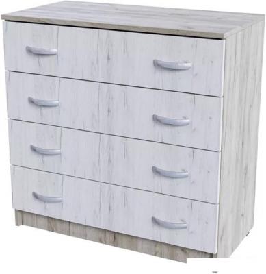 Комоды, тумбы Стендмебель Бася КМ-554-М (дуб крафт белый/дуб крафт серый)