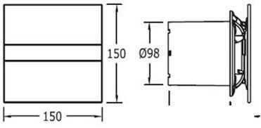 Вытяжная и приточная вентиляция CATA E-100 GSTH