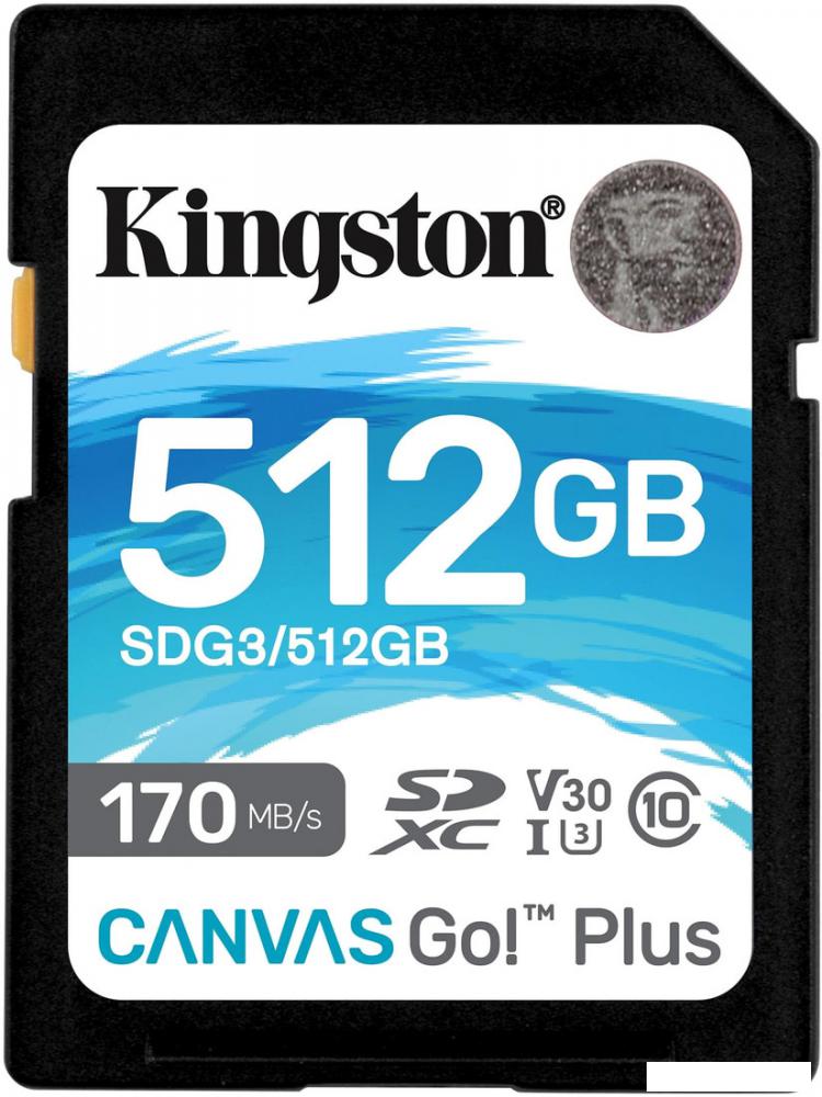 Карта памяти Kingston Canvas Go! Plus SDXC 512GB Карта памяти Kingston Canvas Go! Plus SDXC 512GB