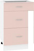 Готовые кухни Кортекс-мебель Корнелия Лира НШ60р3ш без столешницы (капучино)