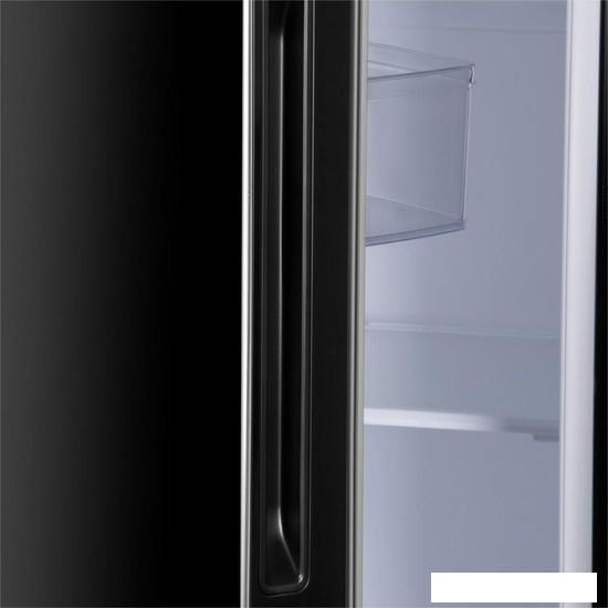 Холодильник side by side Hyundai CS6503FV (черное стекло)