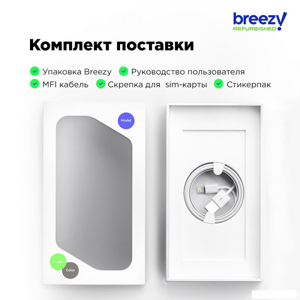 Телефон Apple iPhone 12 mini 128GB Восстановленный by Breezy, грейд B (черный)
