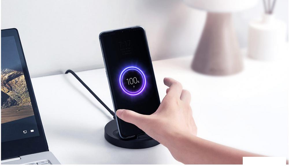Беспроводное зарядное Xiaomi Mi Vertical Wireless Charger Stand WPC02ZM (международная версия)
