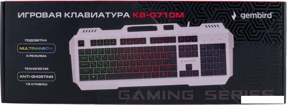 Клавиатура Gembird KB-G710M-S