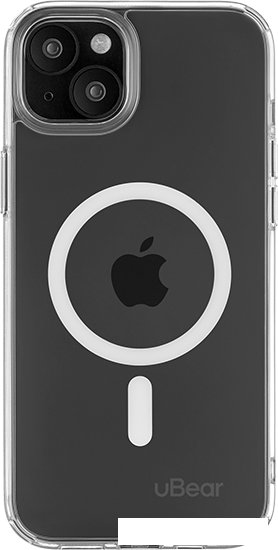 Чехол для телефона uBear Real Mag для iPhone 15 Plus (прозрачный)