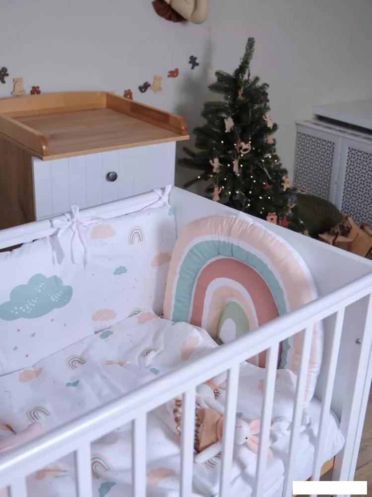 Классическая детская кроватка Rant Bamboo 768 (cloud white)