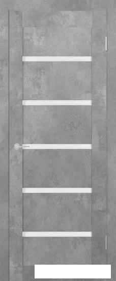 Межкомнатные двери Юркас Stark ST8 ДО 70x200 (бетон светлый/мателюкс матовое)