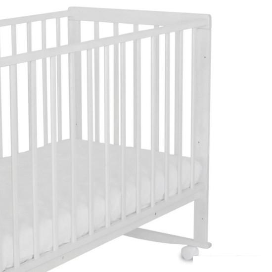 Классическая детская кроватка Pituso Tip-Top (колесо-качалка, белый)