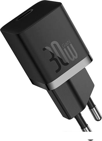 Сетевое зарядное Baseus GaN5 Fast Charger Mini 1C 30W CCGN070401 (черный) Сетевое зарядное Baseus GaN5 Fast Charger Mini 1C 30W CCGN070401 (черный)