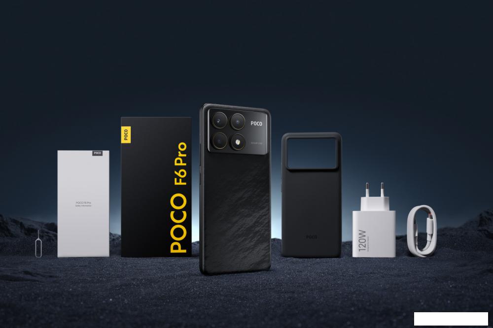 Телефон POCO F6 Pro 12GB/512GB с NFC международная версия (черный)